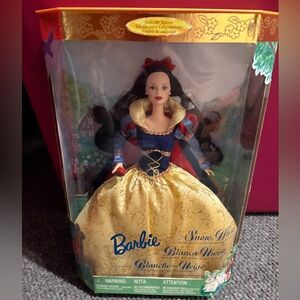 Vintage Barbie As Snow White Doll 1998 Children's Collector Edition Gold 21130